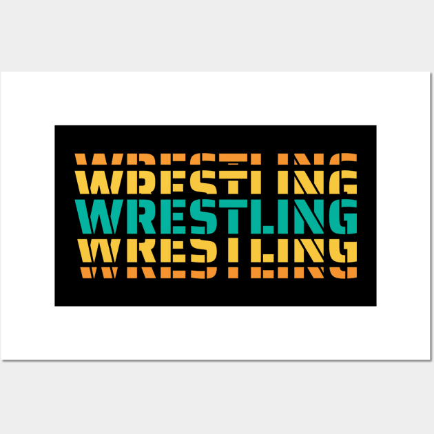 3d wrestling lettering -  wrestling quote Wall Art by MARCHY